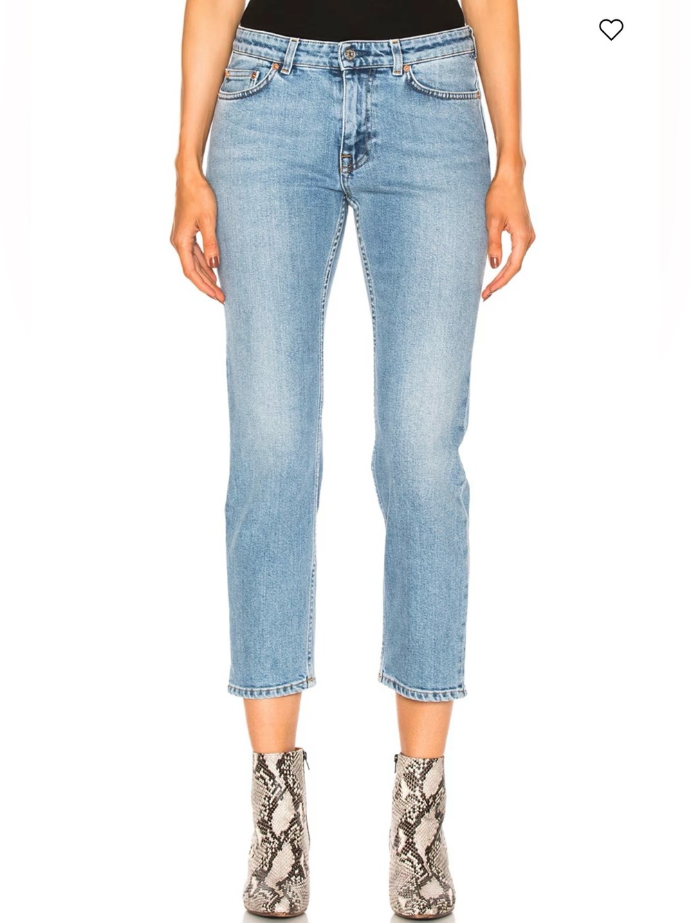 Acne Studios Row Clean Light Vintage Jeans crop Size 27